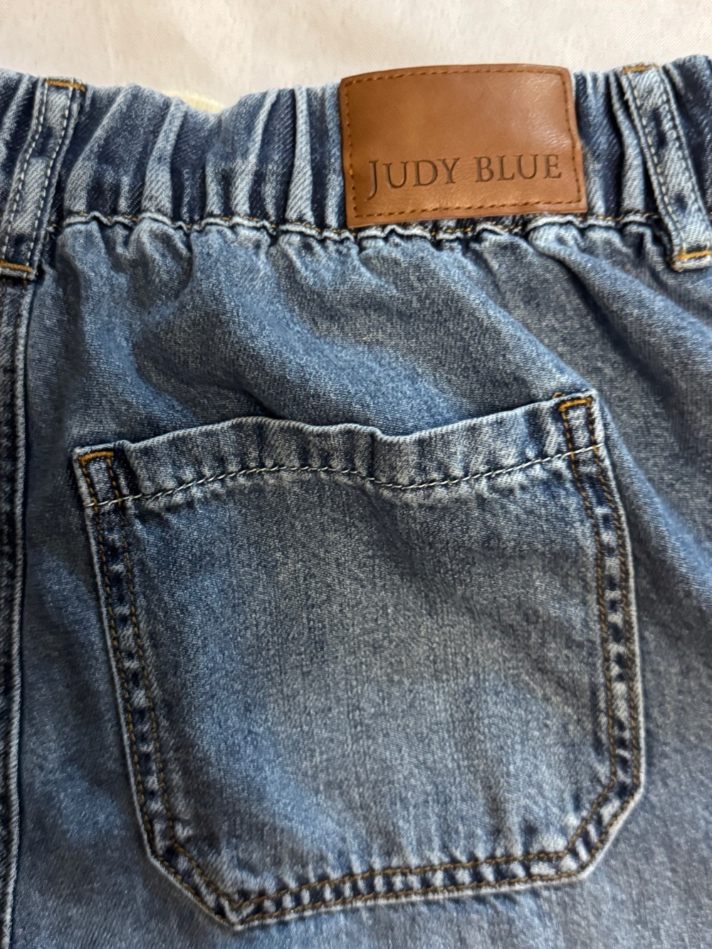 NWT Judy Blue High Waist Featherweight Drawstring Palazzo Pants Jeans 7 / 28 - Picture 7 of 9